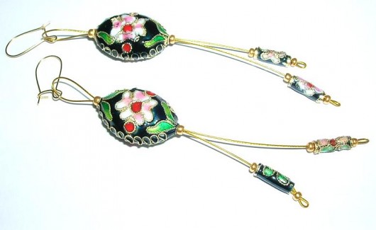 CLOISONNE - Długie Czarne agis