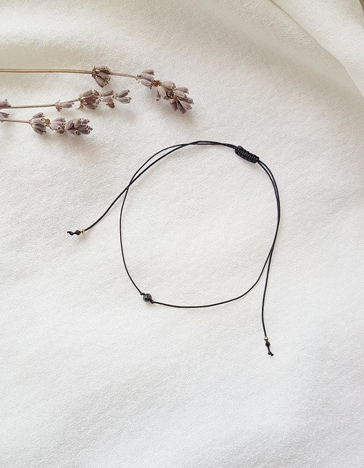 bransoletki z kamieni naturalnych Minimalistyczna bransoletka na nogę