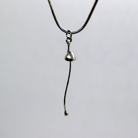 wisiory Naszyjnik w kształcie grzyba w stylu boho  inspirowany dziką naturą