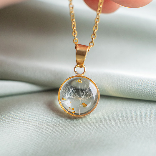 wisiory Wisiorek z rzęsek dmuchawca