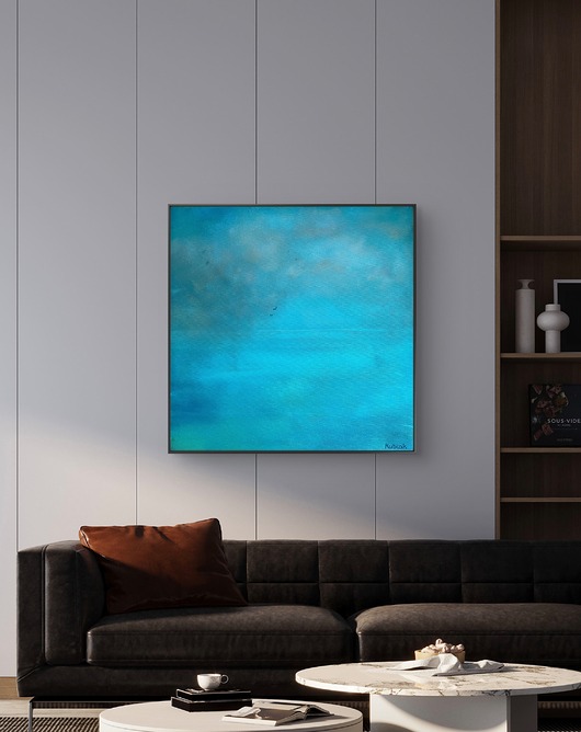 obrazy Cały ten błękit / obraz na płótnie Magda Kubiak 50x50