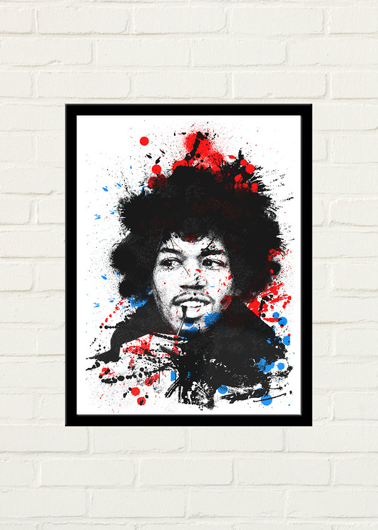 Hendrix Painted Plakat GAU Home