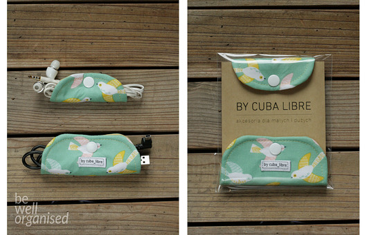 2 uchwyty na kabelki - Ptaszki / Na zamówienie cuba libre
