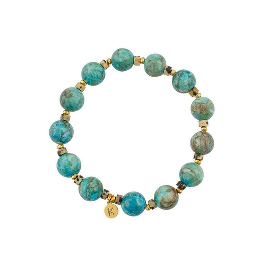 bransoletki z kamieni naturalnych Bransoletka - zwierzęce wzory/turkus