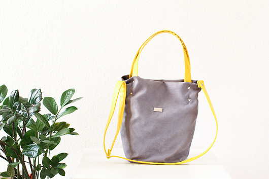 Shoper Bag mini Grey & Yellow  equipo
