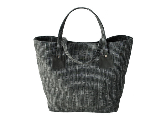 37-0010 Szaro-biała torebka shopper bag 3w1 OWL Plenty More