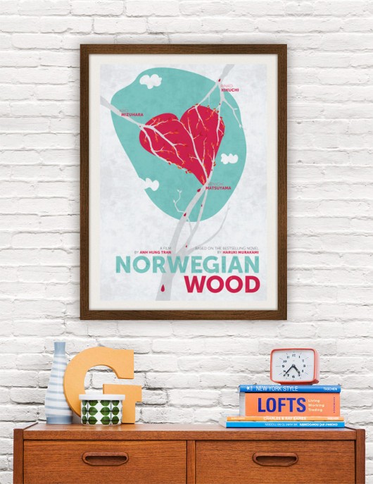 Norwegian Wood - plakat minimalmill