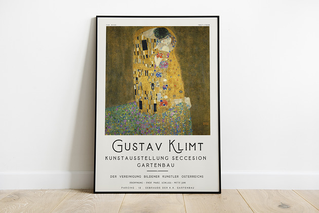 Gustav Klimt - plakat wystawowy Pas De LArt