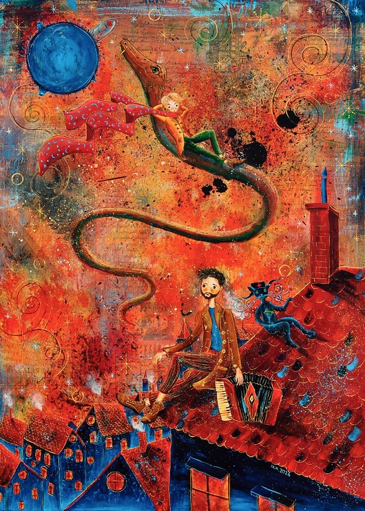 grafiki i ilustracje Powrót do domu