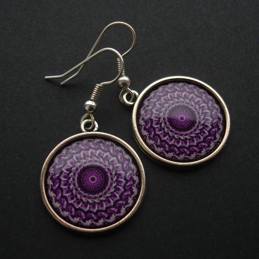 Kolczyki Mandala Światów Iris Szarooka
