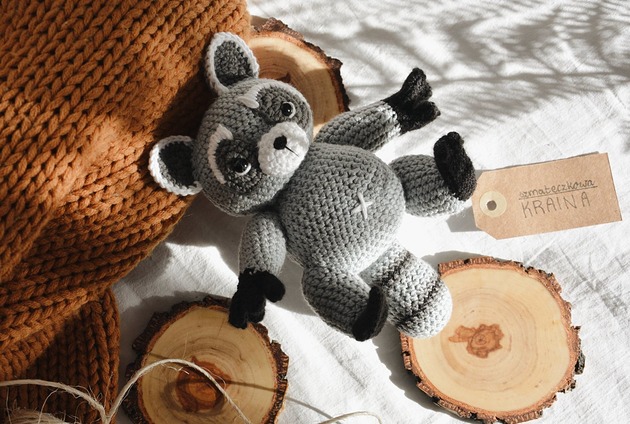 misie i maskotki Szop Pracz