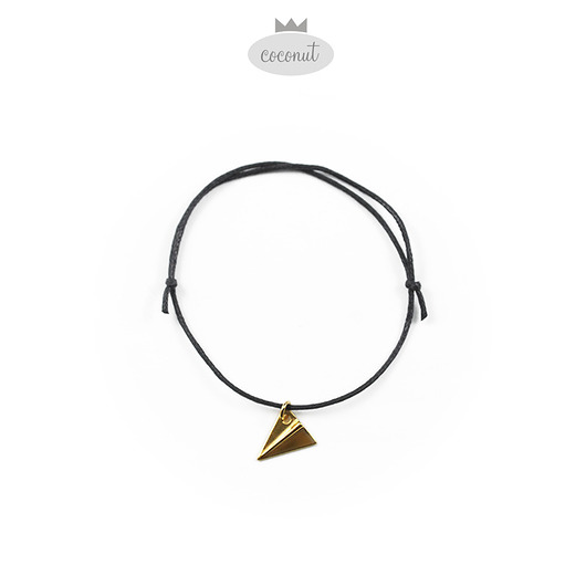 Srebro: SAMOLOT Origami  - bransoletka COCONUT