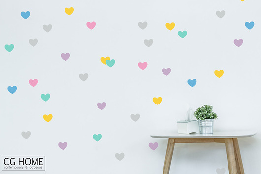 GRAFIKA confetti samoprzylepne NAKLEJKI serca imielsky