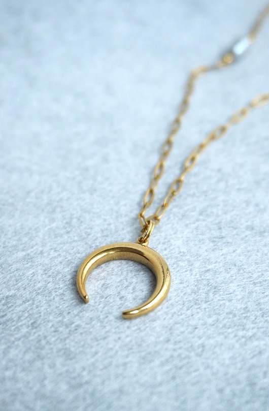 kolie Naszyjnik Księżyc złoty