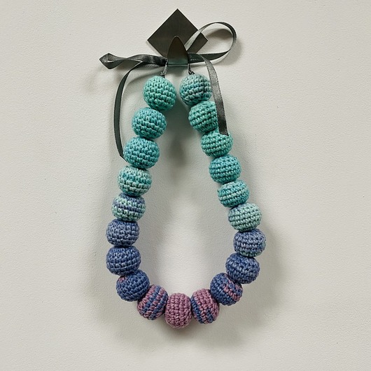 korale Korale szydełkowe naszyjnik boho handmade bawełna
