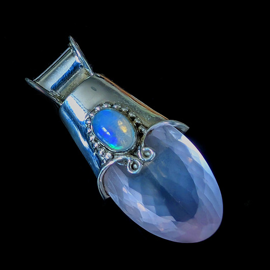 wisiory Kwarc różowy i opal