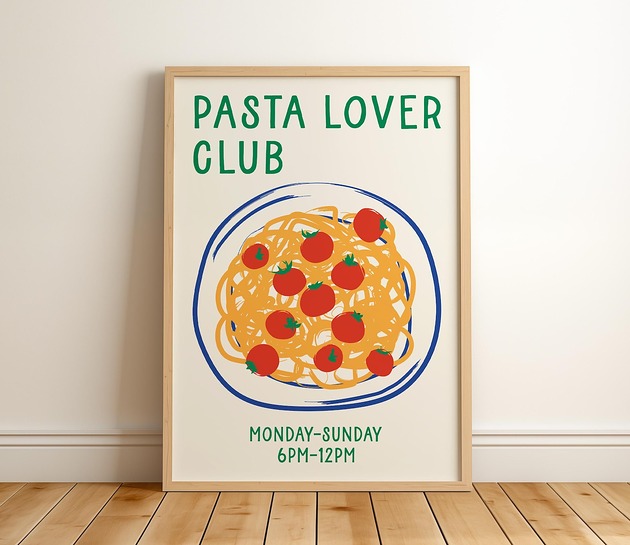 plakaty Pasta Lover Club Plakat