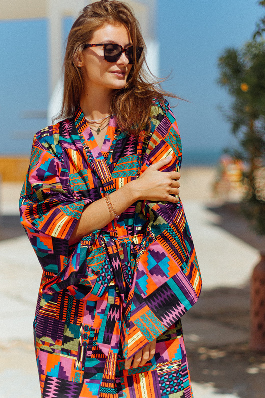 płaszcze damskie Kimono różowe Dreamer