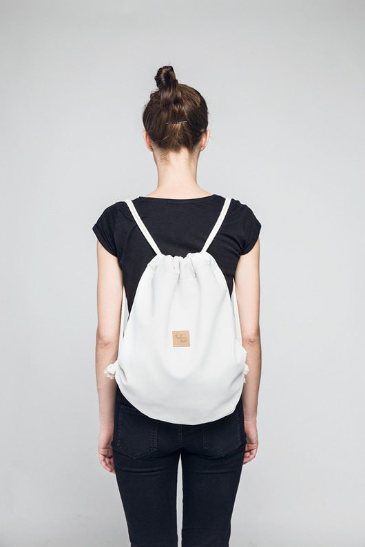 Biały plecak - Lootbag classic mini / white Lootbag