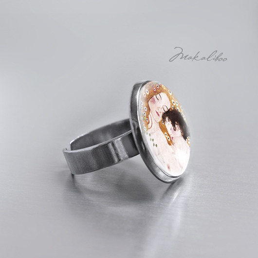 Klimt Macierzyyństwo - simple ring Makaliboo