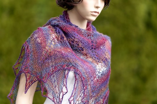 Szal &quot; FUCHSIA RAINBOW &quot; HERBE DESIGN