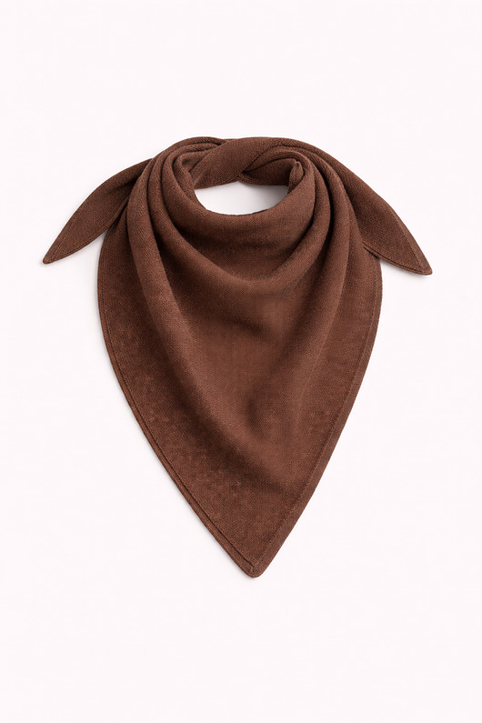 szale damskie Chusta Rowan merino czekoladowa