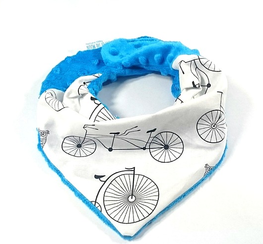 Apaszka Dla Dzieci i Niemowląt " Blue Bicycles" Cat of the Moon