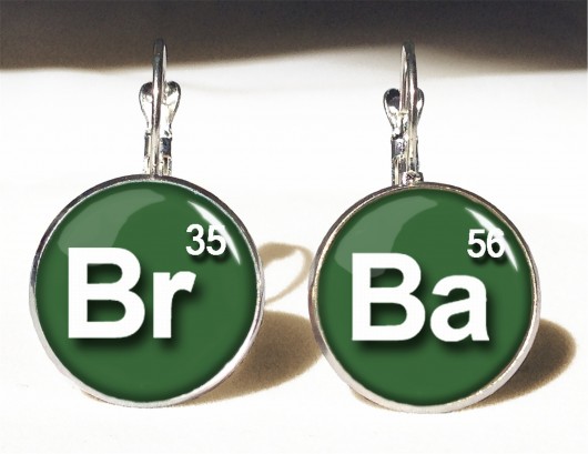 Kolczyki duże wiszące Breaking Bad EGGinEGG