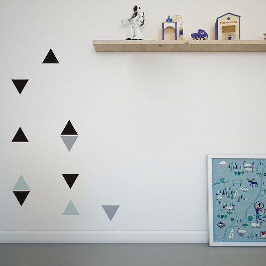 Naklejki ścienne Trójkąty błękitne Humpty Dumpty Room Decoration