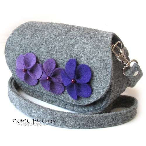 Mini PurplePops - mini torebka na pasek Craft Factory