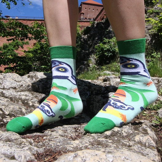 Mr Lemur socks RollingSox