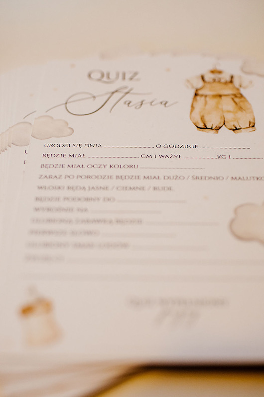 niemowlak - inne Quiz na Bociankowe Mama czy Tata na Baby Shower