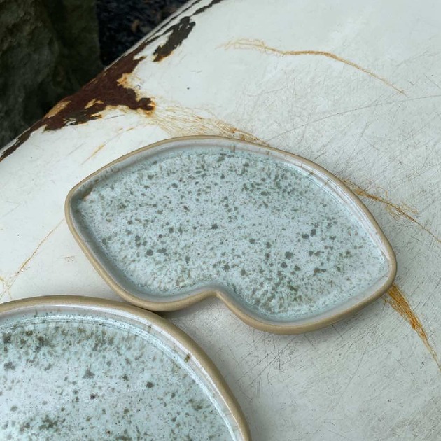patery i talerze Ceramiczne naczynie na biżuterię Usta