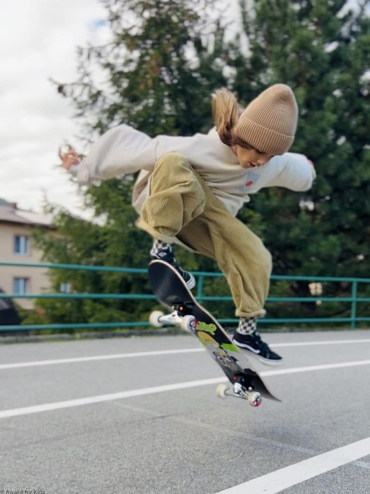 spodnie dla chłopców Baggy sztruksowe oversize olive