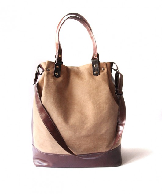 torba - nut beige&chocolate -  elfagado