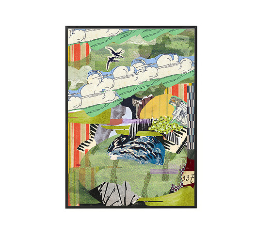 grafiki i ilustracje Dziewczynka na łące