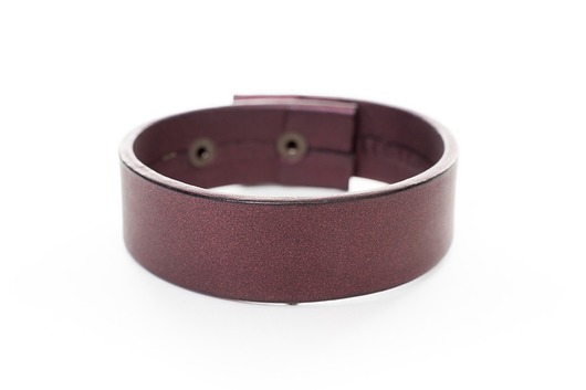 Minimalistyczna Bransoletka  skórzana InthLeathercraft