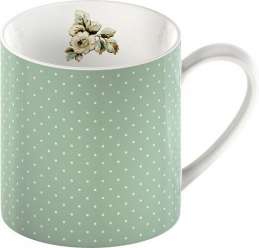 Kubek Cottage Dots green MIA home