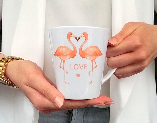 KUBEK LATTE  Flamingi FarrowDesign