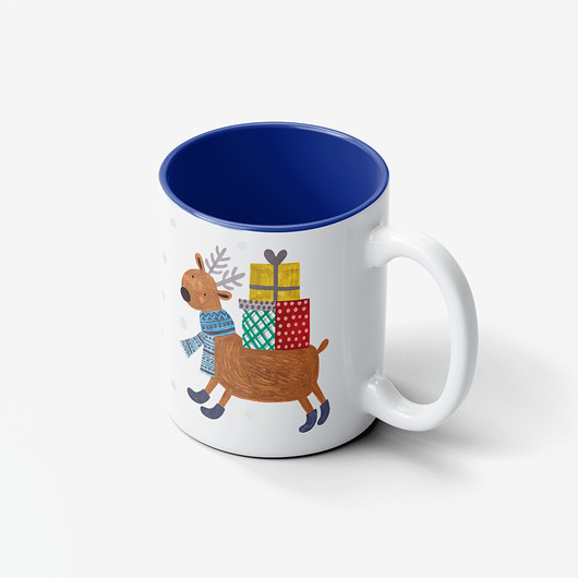 kubki Kubek Ceramiczny Renifer Kropki