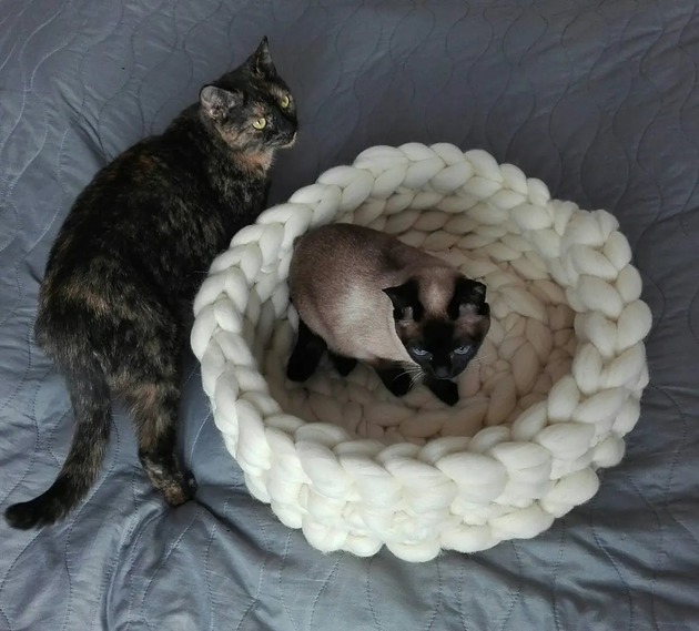 legowiska dla psów i kotów Legowisko dla kota, łóżko dla kota, meble dla kota, kocyk dla kota