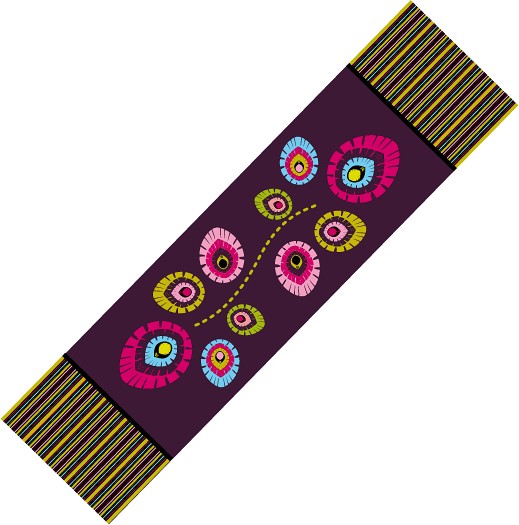 Promocja! Bieżnik folk elements 50x200cm AT design