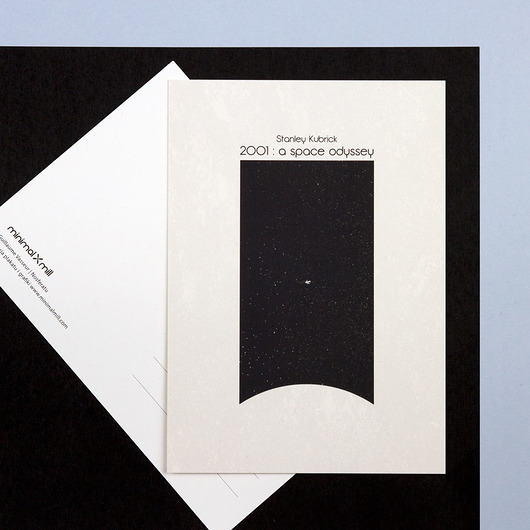 Plakat 2001: A Space Odyssey - pocztówka minimalmill