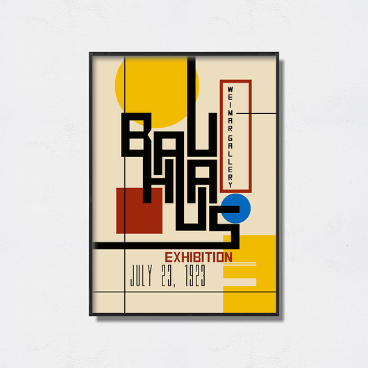 Bauhaus Art Exhibition plakat Pas De LArt