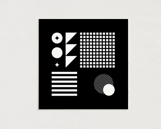 plakaty Elements 01/ Oryginalna grafika blocks / poster print / plakat