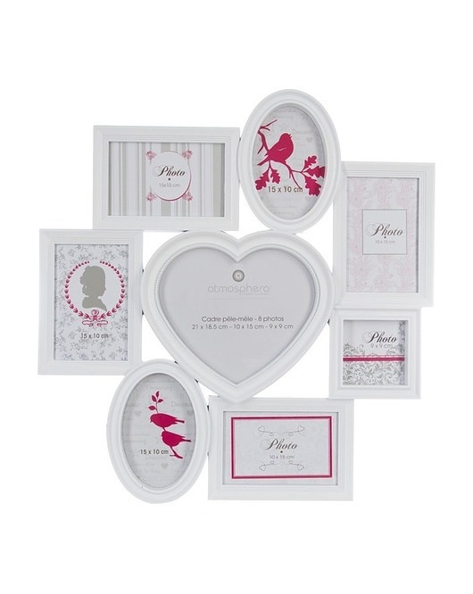 Ramka na Zdjęcia 8 szt. White MIA home