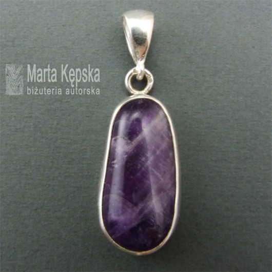 AMETYSTOWY - wisior Marta Kepska