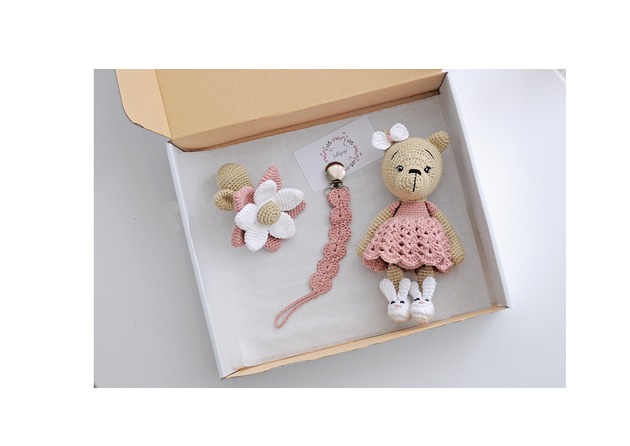 pokój dziecka - różne Zestaw prezentowy  - śpiochowy w sukience