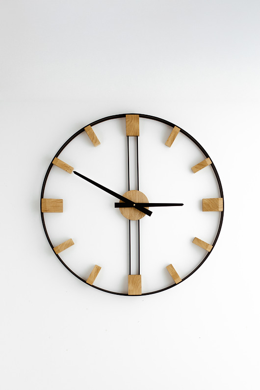 zegary Duży zegar ścienny 70cm