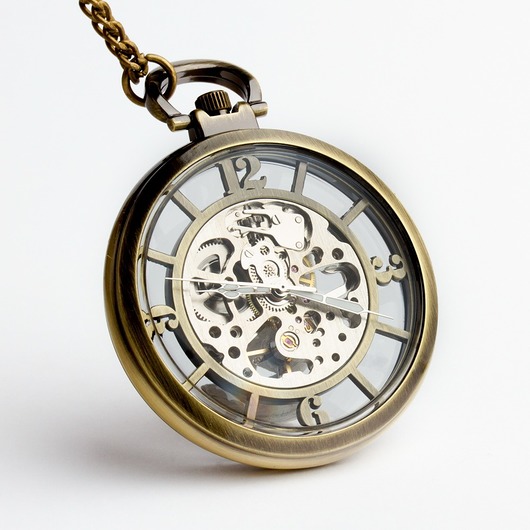 zegarki męskie Wyjątkowy zegarek na dewizce - ARCHEO (GOLDEN)